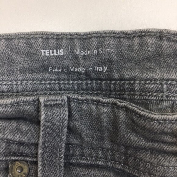 AG ADRIANO GOLDSCHMIED Gray The Tellis Modern Slim Italian Denim Jeans - Picture 3 of 15